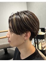 スウェル 成田店(Swell)&nbsp;ハイライト×センターパート [#成田 #MEN'S #メンズサロン]