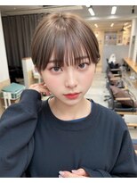 サンドナル 鹿児島天文館(sand NALU)&nbsp;ハッシュカット/グレージュ/デザインカラー[鹿児島天文館]