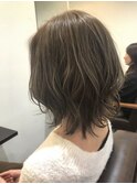話題の"イルミナカラー"ブリーチなし!マットグレージュ