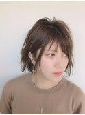 ☆小顔効果のある束感ショート♪伸ばしかけボブルフ☆