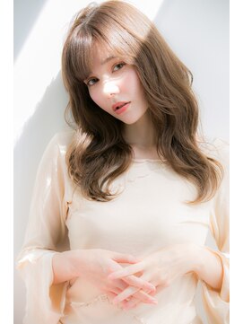 ユーフォリア 青山(Euphoria) 抜け感レイヤースタイルミディアムピンクベージュ＊担当yuki