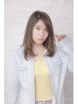 アフロディーテ ギンザ 秋葉原店(APHRODITE GINZA)&nbsp;グレージュカラー/シルキーベージュ/斜めバング/秋葉原