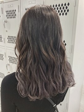 エリマ 調布(elima) ミルクティーベージュダブルカラーインナーカラー韓国20代前髪