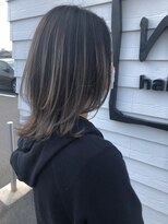 シェル 津山の手店(shel)&nbsp;バレイヤージュ20代30代ハイライトブリーチ立体感透け感