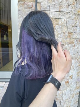 ルーブ トウキョウ(Loob. TOKYO) インナーカラーパープル【池袋.髪質改善.インナーカラー】