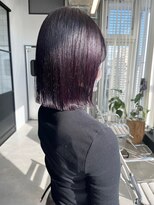 アンドスタイル(&style)&nbsp;【大名店　江藤】ブリーチなしダークパープル