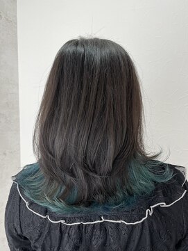 シエル 立川店(CIEL) ロングウルフ×エメラルドグリーン【CIEL×maki】