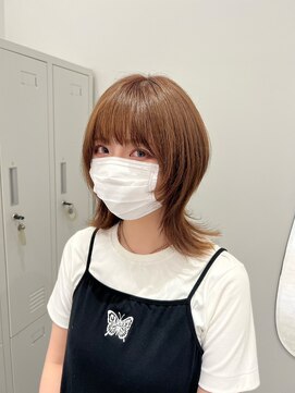 ジーナ セントラル銀座(Zina) マッシュウルフ＊ミルクティーベージュ【ZinaCENTRAL】