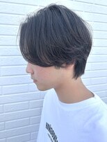 ヒュイル バイ ニアウ(Hwyl by Niau) メンズマッシュセンターパートスパイラルパーマニュアンスパーマ