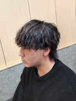 ニアウ 伊勢崎連取店(Niau)&nbsp;前下りマッシュウルフメンズツイストスパイラルパーマ