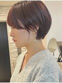 ショートヘア/ボブ/可愛い丸み/簡単スタイリング/20代30代