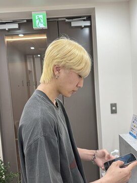 ユウル 横浜(juhl.) 抜きっぱなしブリーチ/ハイトーンカラー/ブリーチ/メンズカット