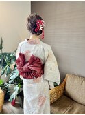 20代30代40代大人可愛い大人綺麗まとめ髪夏祭りヘアセット