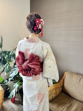 ヘアーサロン プアメリア(Puamelia) 20代30代40代大人可愛い大人綺麗まとめ髪夏祭りヘアセット