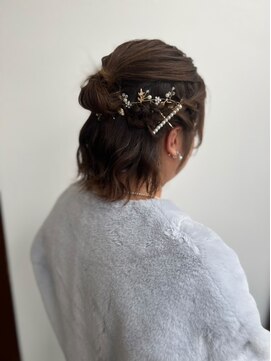 ヘア アトリエ テテ(hair atelier te'te) ボブハーフアップスタイル