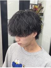 アクロ(ACRO) シャドウパーマ緩め波巻きパーマウルフ