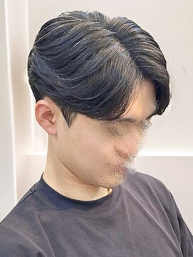 ビッケメンズヘア(Vicke Men's hair) フェザーパーマセンターパートダウンパーマニュアンスパーマ韓国