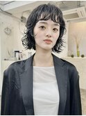 ナチュラルボブパーマクリープケアパーマミディアムパーマ
