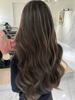 エレメント 五反田店(EREMENT)&nbsp;ハイライトカラーミルクティーベージュレイヤーカット