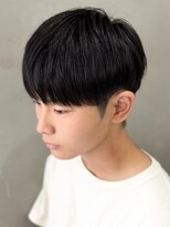 黒髪マッシュナチュラルマッシュメンズヘア韓国ツーブロック