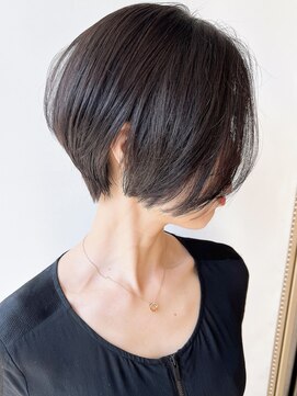 モリオフロムロンドン 原宿本店(morio from London) 【morio原宿】黒髪ショートボブ前髪なし