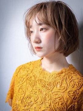 カバーヘア ブリス 戸田公園西口店(COVER HAIR bliss) 透明感パールベージュ大人かわいい丸みボブz戸田公園20代30代