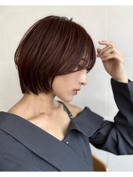 キートス(Kiitos) 【横顔美人】ショートボブ×暖色カラー
