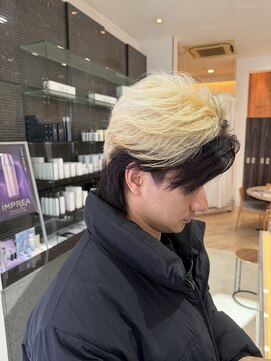 ウィル 西宮店(WiLL) センターパートフェザー×ツートン