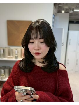 ザシェノンウメダ(THA CHAINON UMEDA) イメチェン/ピンクベージュ/アンブレラカラー/前髪/心斎橋