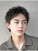 渋谷ルーズショートメンズカットアクティブショートアップバング
