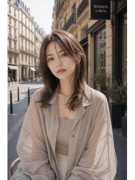 ヘアレスキュー クルアルガ 韓国風レイヤースタイル
