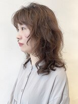 イーストハムアネーロ(EAST HAM anello)&nbsp;艶髪/ブラウンベージュ/ゆるふわパーマ/ミディアム