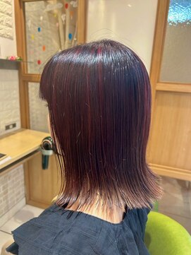 アース モード 新小岩店(EARTH/M) ワインレッド×ハイライトカラー