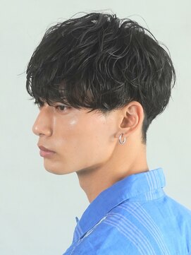 フィフス 大分(fifth) 大分シャドウパーマメンズカットラウンドマッシュツーブロック