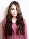 ナチュラルベージュ・シースルーロング