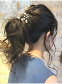 10代20代30代/大人かわいい/小顔/ポニーテール/ナチュラル