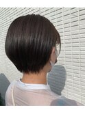 *丸みショートボブ×パールアッシュ