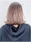 グレージュ_マロンベージュAラインボブかきあげロング_ba318962