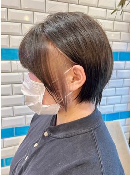 シー バイ ロンド 新宿(Sea by Lond) 【佐伯】ショートボブ/インナーカラー/ブラウンカラー/ミニボブ