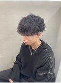 波巻きパーマ