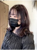 グレージュカラー/ボブウルフ/黒髪/韓国/暗髪[稲毛/稲毛駅]