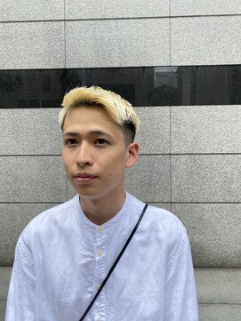 レンゲン(LENGEN) 束感刈り上げビジネス七三ツーブロックアップバング1073