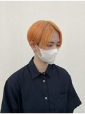 ハイトーンオレンジ×ショート/ハイトーンカラー