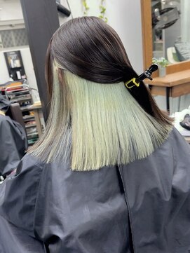 ヴェルデ(Verde) インナーカラー ミントグリーン【武蔵小山、インナーカラー】