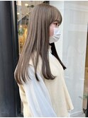 ブリーチなしダブルカラーで作るくすみベージュ/落合