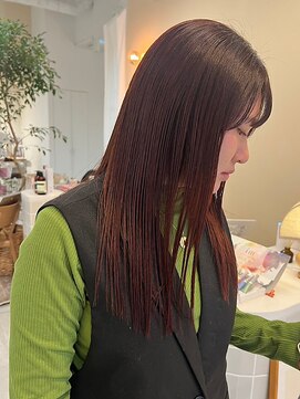 ピピバイヨーク(pipi, by yoke.) 透明感カラー/ロング/アプリコットブラウン