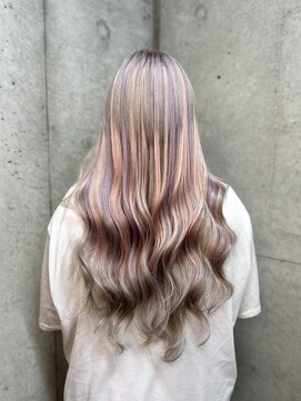 ガナンシア 横浜本店(ganancia) ミルクティーカラー＋原色エクステ