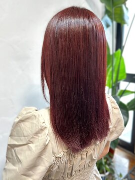 リコ 池袋東口店(Liko) 【Liko 池袋東口店】ストレート ピンクブラウン 艶カラー