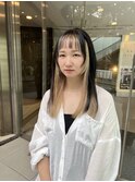 コントラストカラー×オン眉