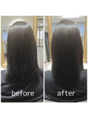[and.s] 縮毛矯正×髪質改善トリートメント